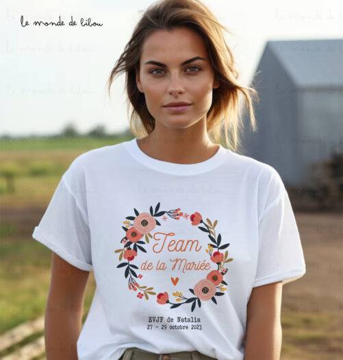T-Shirt et sac EVJF personnalisé