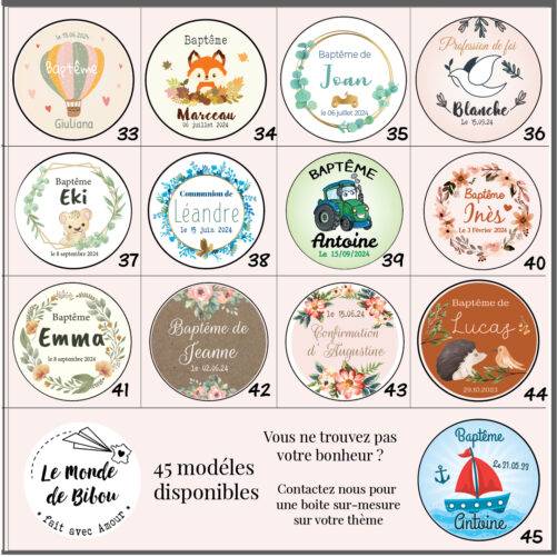 Boite à dragées ou bougie personnalisée