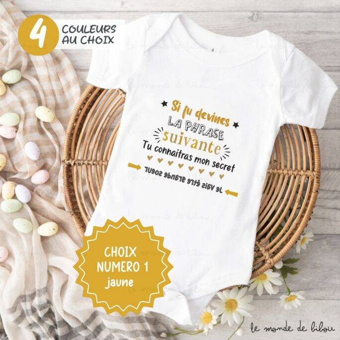 T-shirt personnalisé Devine mon secret