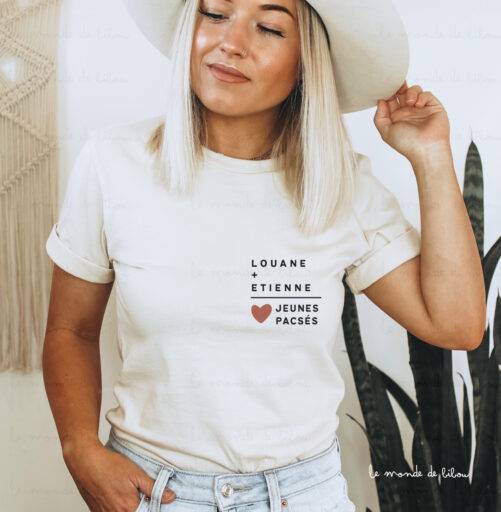Duo de T-shirts personnalisés Addition Pacs