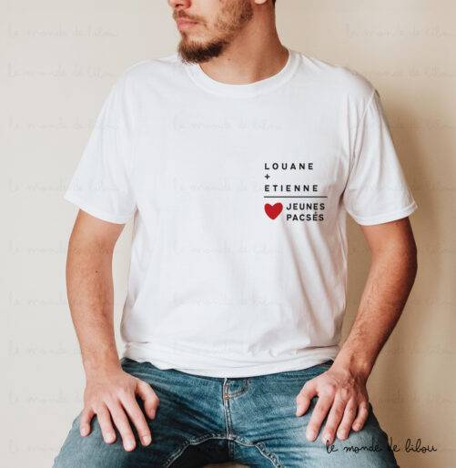 Duo de T-shirts personnalisés Addition Pacs