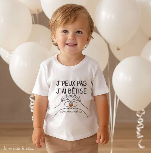 T-shirts personnalisés Bêtise avec Marraine et Filleul(e)