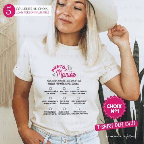 T-shirt enterrement vie jeune fille Défi