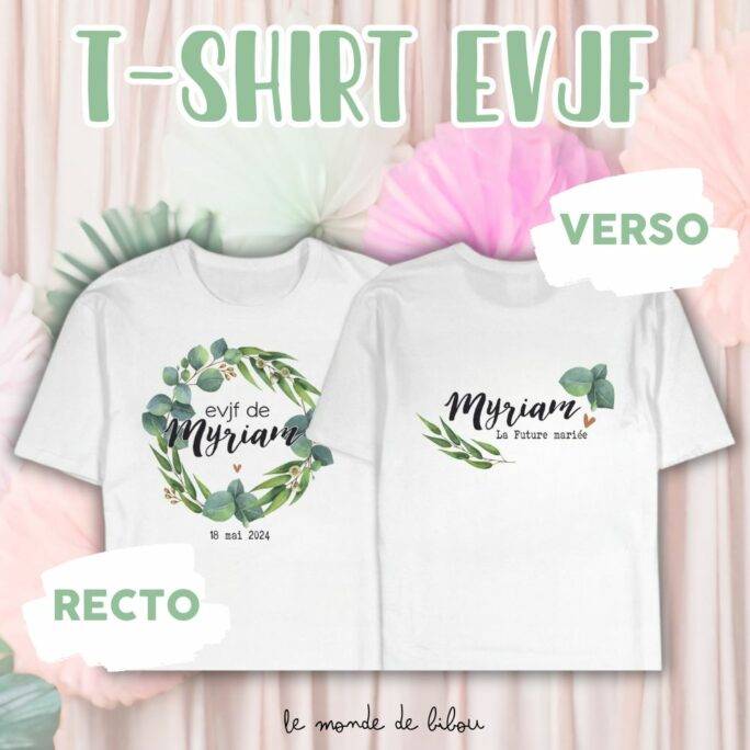 T-shirt enterrement vie jeune fille eucalyptus prénom