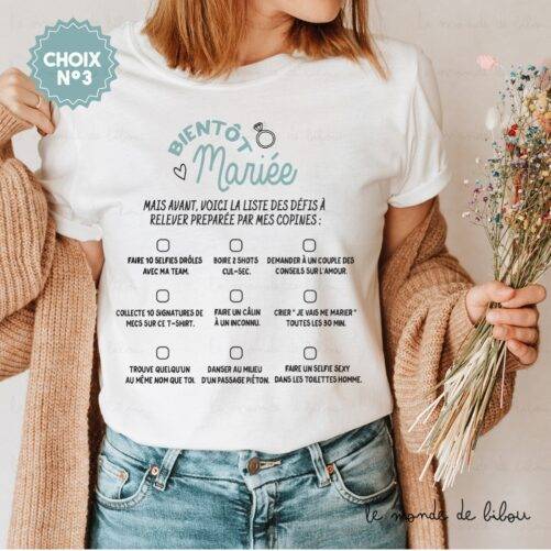T-shirt enterrement vie jeune fille Défi