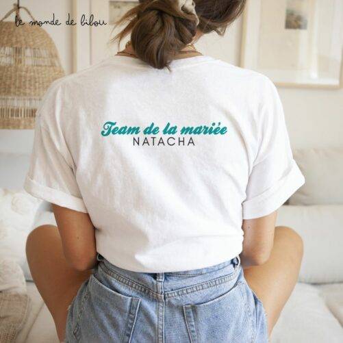 T-shirt enterrement vie jeune fille prénom team