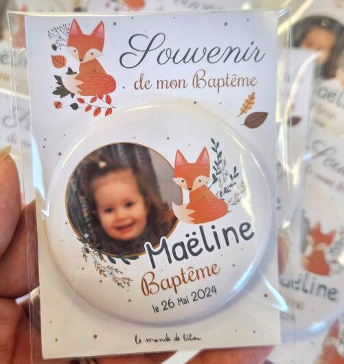 Magnet personnalisé Baptême