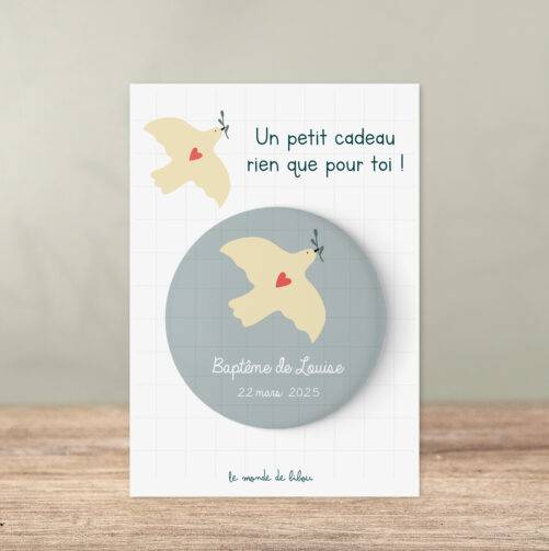 Magnet personnalisé Baptême