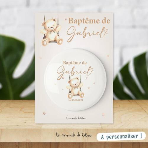 Magnet personnalisé Baptême