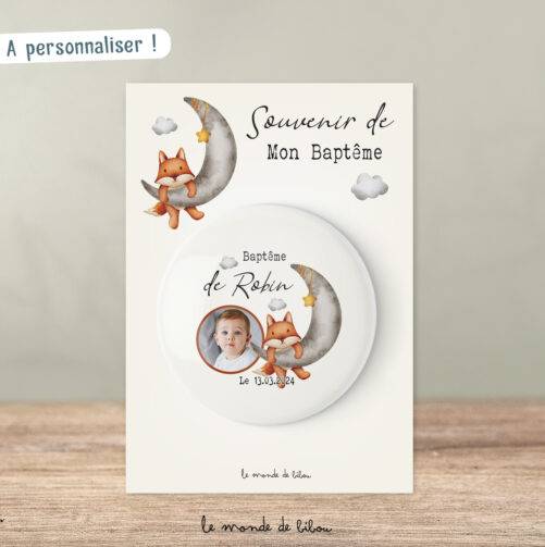Magnet personnalisé Baptême