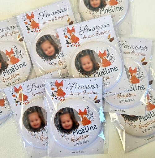 Magnet personnalisé Baptême