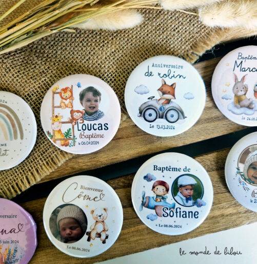 Magnet personnalisé Baptême