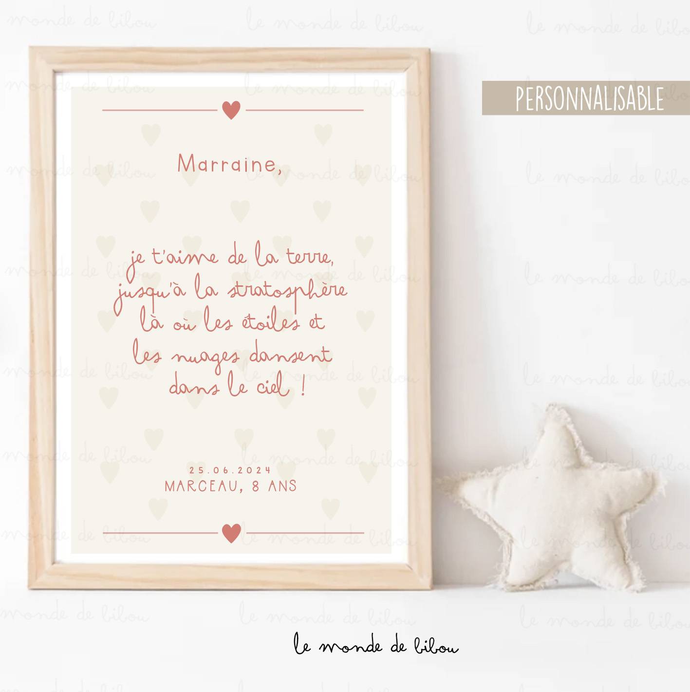 Affiche Votre Message personnalisée