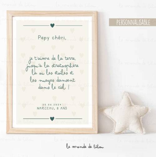 Affiche Votre Message personnalisée