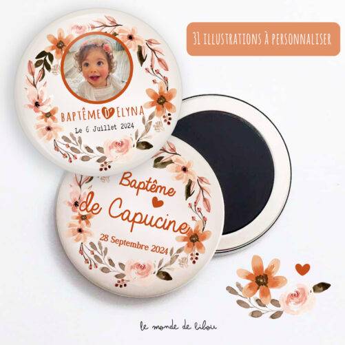 Magnet personnalisé Baptême