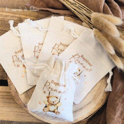 Sachet Pochon dragées personnalisé