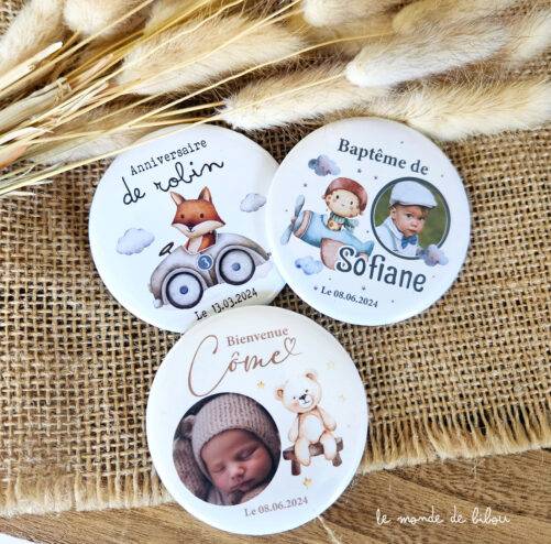 Magnet personnalisé Baptême