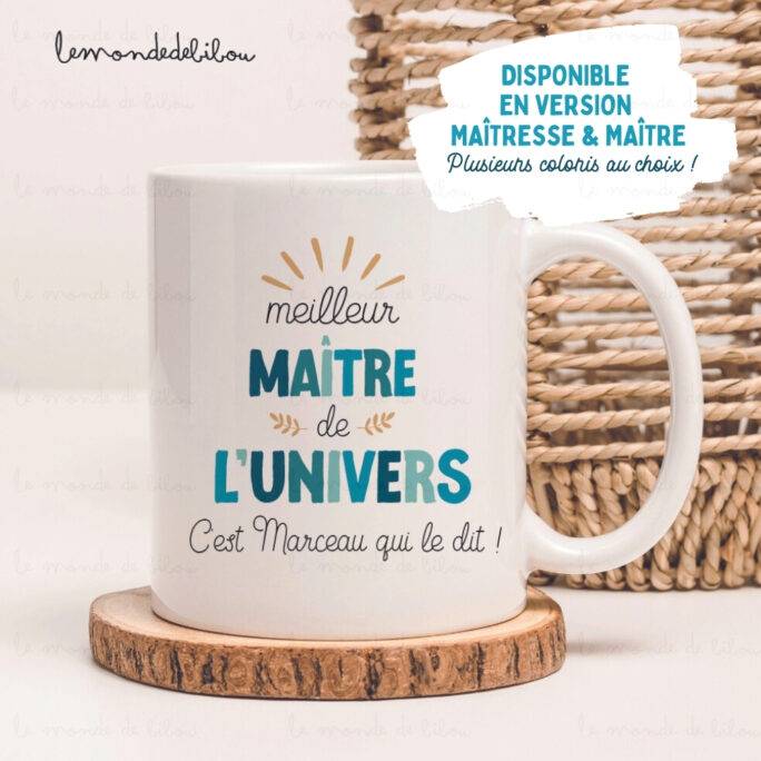 Mug meilleur enseignant de l'univers