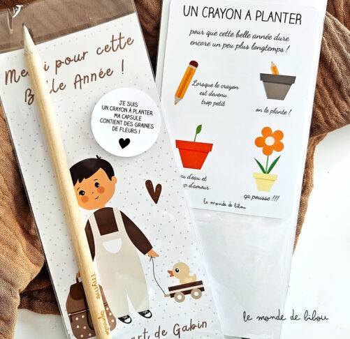 Crayon à planter personnalisé merci
