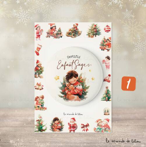 Kit de Noël Enfant Sage Personnalisé