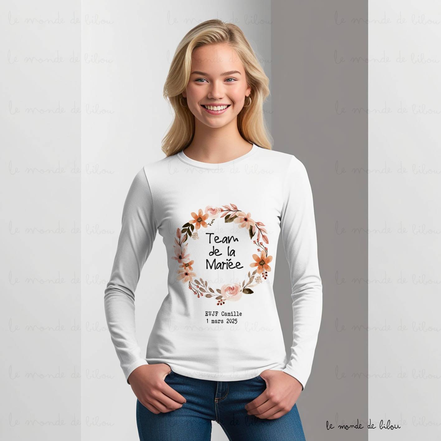 Teeshirt EVJF manches longues